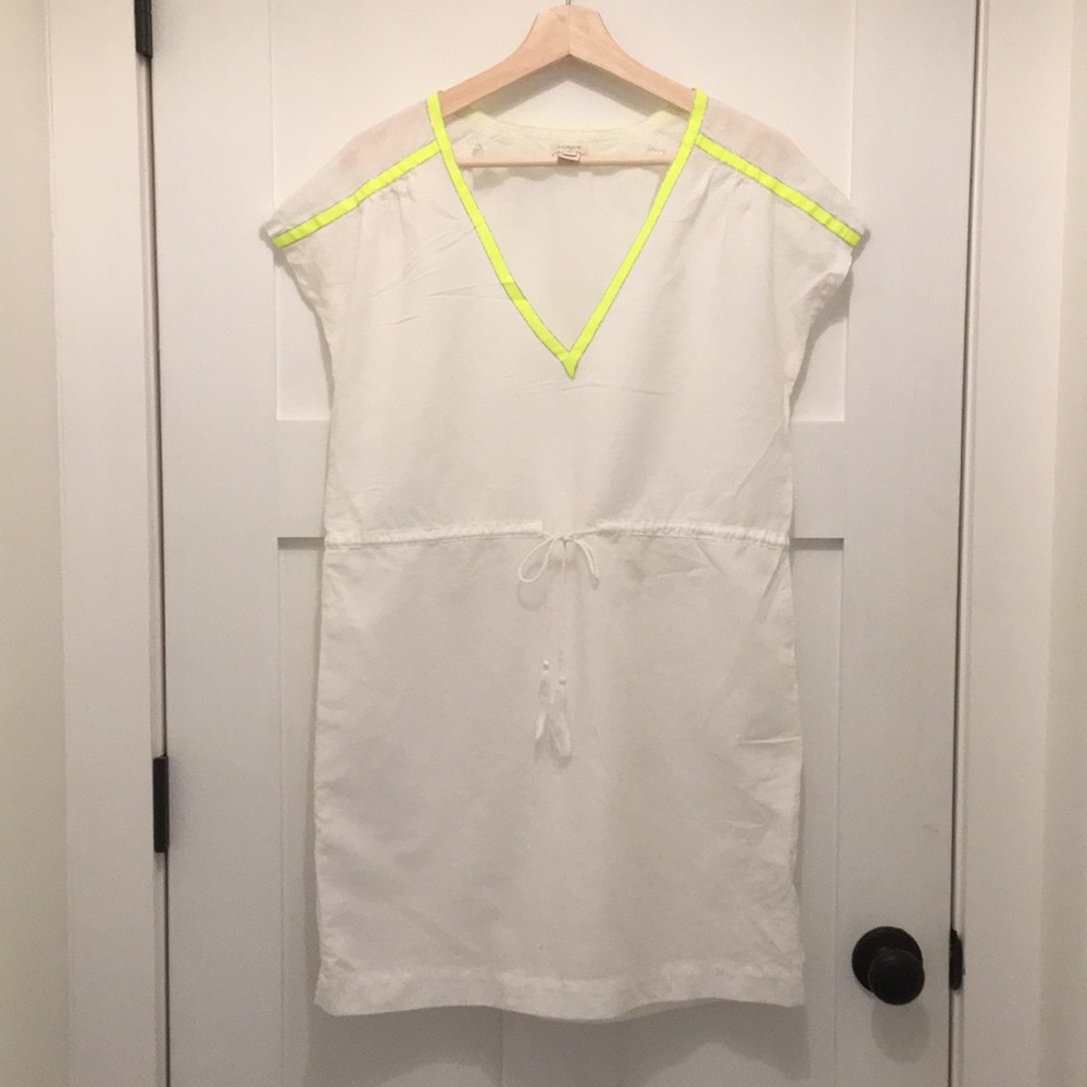 J Crew Factory Linen Tunic/Bathing Suit Coverup